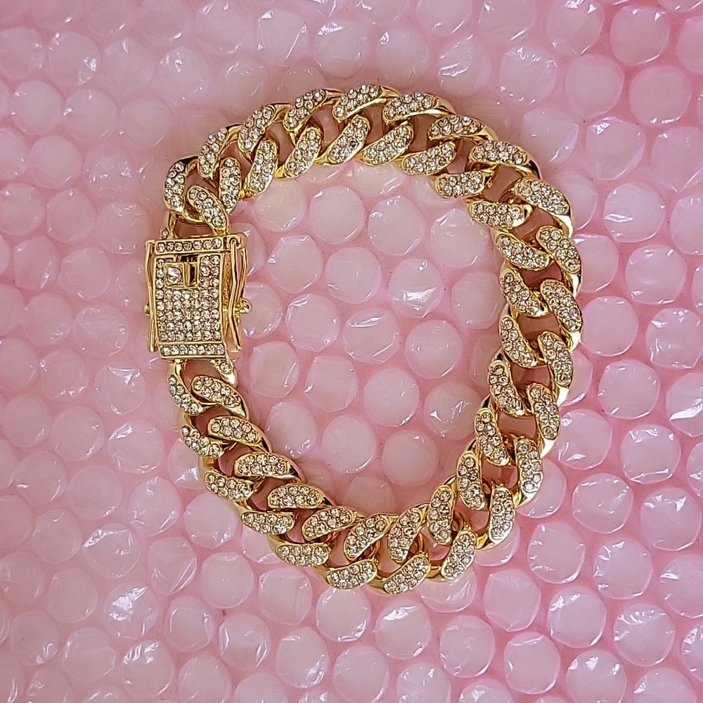 Pulsera Mónaco 18k Gold Plated italy
